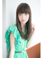 ヘアーリゾートガーデン 南林間店(Hair Resort Garden)&nbsp;重めバングチョコブラウン【南林間/中央林間/鶴間/相模大野】