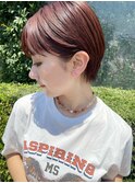 顔まわりスッキリ丸みショート