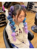 祭りヘアセット