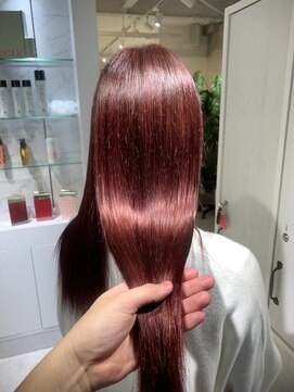 ソワン ドゥ ブレス エルネ 立花店(soin de brace elne) チェリーレッド/暖色カラー/レッドカラー/艶ハイトーン/ケア