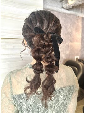 エルバイラビス 大宮(elu by lovis) 《ゆい》編みおろし/結婚式ヘア/前髪パーマ/大宮