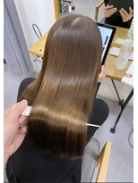 イニット 奈良新大宮(init.)&nbsp;20代 30代 40代 ロング モテ髪グレーベージュサイドバング