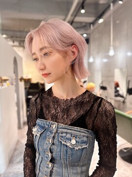 モニカ(MONIQA) 【ペールピンク】ブリーチデザインカラー