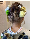 〈成人式〉着付け・ヘア・メイク・レンタル全部一式☆