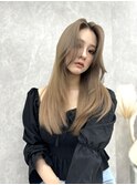 韓国風レイヤースタイル☆ミルクティーベージュ