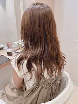 コーエン(cowen) グレージュ大人フェミニンロングワンカール似合わせアラフィフ