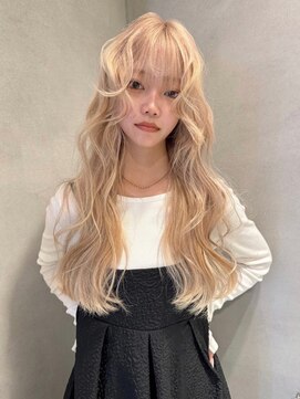 ペレ 梅田(PELE) 前髪/アンブレラカラー/こなれミディ/イメチェン/ウェーブパーマ