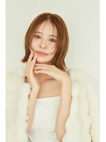 スペス バイ レブラン ヘア(spes by r'e blanc)&nbsp;透け感のあるボブスタイル　前髪／フェザーバング／切りっぱなし