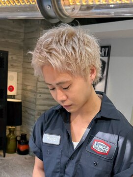 ヲタク(wotaku.) ホワイトブロンドハイトーンホワイトカラートリプルカラーメンズ