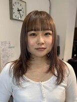 ナループロアツム(Nalu pu loa Tsum)&nbsp;レイヤーカット/ミルクティーベージュ/ブリーチダブルカラー