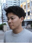 【丸の内名古屋】スパイキーショート刈り上げツーブロック眉毛