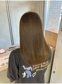 ハイライトカラーミルクティーベージュケアブリーチダブルカラー