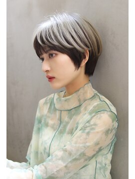 ロゼ 茨木(Rose) 【ROSE】アンブレラカラー＿ショート＿ブリーチ S