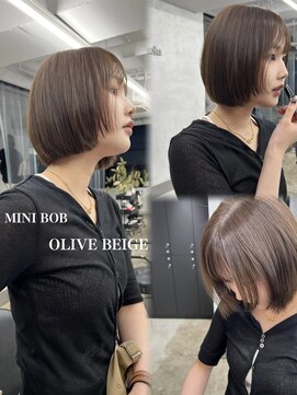 トゥエル バイ ディプティモイラ(tuelu by dipty MOILA) 前上がりミニボブ