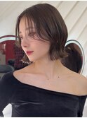 ミニウルフレイヤーカット顔周り前髪韓国ショートボブ/渋谷