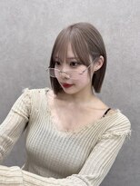 ロンド レア 天神大名店(Lond Le’a) 黒髪カタログ/オリーブグレー/ココアベージュ/小顔に見せるヘア