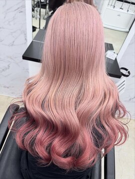 リノート バイ エゴル 太田川(Linoet by ENGOL) ホワイトピンク/デザインカラー/ハイトーンカラー