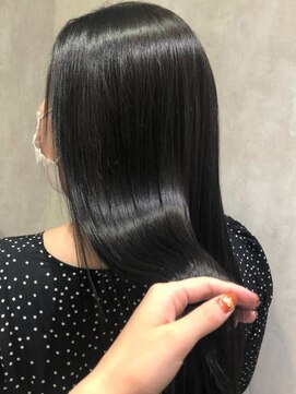 髪質改善トリートメント*美髪ロングヘア*黒髪*30代40代50代