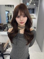 ハピネス 梅田茶屋町店(HAPPINESS)&nbsp;レイヤー/韓国ヘア/顔周りカット/ブリーチなし/ヘーゼルベージュ