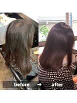 エノア 東京(ENORE)&nbsp;弱酸性縮毛矯正でカラーも楽しみつつ、艶髪も手に入れたい！