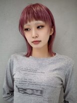 ギークス(GEEKS)&nbsp;【GEEKS渋谷】ブリーチカラー/ピンク/ハッシュカット/くびれヘア