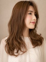 カバーヘア ブリス 北浦和(COVER HAIR bliss)&nbsp;スモーキーブラウン毛先パーマフェミニンロングX北浦和30代40代