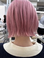 モリオフロムロンドン 大宮店(morio from London)&nbsp;クリアピンク×レイヤーボブ 「村田」