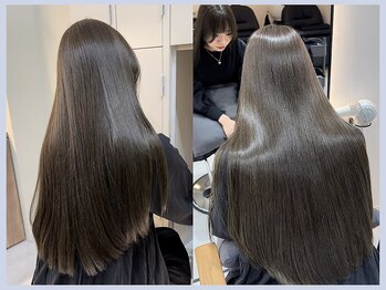ジーナ 梅田(Zina)の写真/[#髪質改善#超音波アイロン]新感覚！Zina自社開発の『髪質改善トリートメント』で溢れる艶髪に♪[梅田]