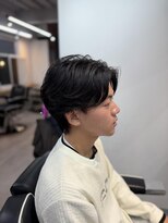 ロエメンズ(LOE men’s)&nbsp;リバースセンターパート/ニュアンスパーマ/ダウンバング
