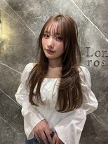 ロンドロゼ 池袋(Lond rose) ♪ ダークパープル/くびれレイヤー/ミルクティーベージュ/顔周り