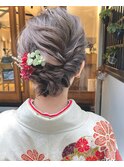 着物にもドレスにも合うフルアップヘアセット