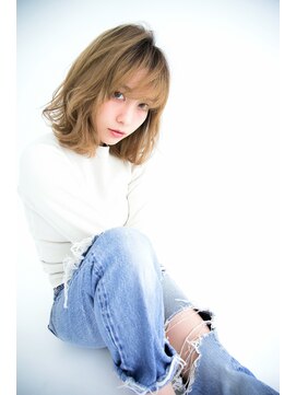 リアン(Lien) Lien 肩ボブ×ハイトーンブルージュ