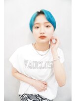 エイト ヘアサロン 渋谷本店(EIGHT)&nbsp;水色ショート