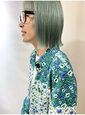 前下がりボブ ペールミントカラー【sk】