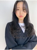 縮毛矯正ストレート髪質改善暗髪でも可愛いレイヤースタイル♪