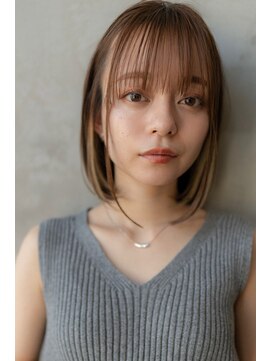 ブエナビスタ(BUENA VISTA) 【BUENAVISTA】大人かわいい前髪ボブ/インナーカラー/イルミナ