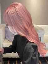 ベレーザ 渋谷(BELEZA)&nbsp;ba2113横顔美人ツートンカラー大人ガーリーピンク韓国ヘアー