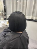 髪質改善 艶髪 愛され ボブ 前髪カット 小顔 梅田