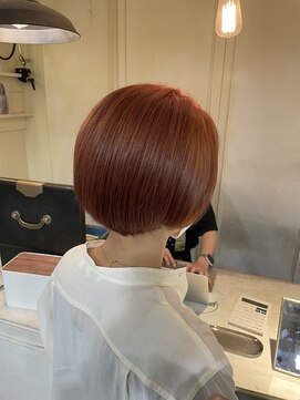 ロロ(ro-ro) 【恵比寿 ro-ro】乾かすだけで完結 ピンクオレンジミニボブ