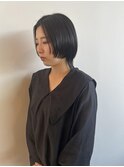 ボブウルフ！モード感もプラス！/アッシュブラック