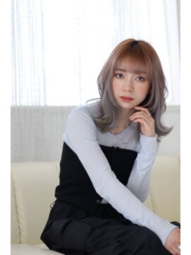 アッシュ 日野店(Ash) 似合わせカット/ミルクティカラー/くびれヘア/韓国風