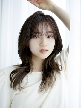 アイティーバイアルバム 松戸店(IT by ALBUM) くびれロング_グレーベージュレイヤーロング前髪パーマ_9616