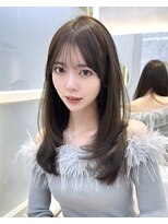 アフロートリノ(AFLOAT Leino)&nbsp;大人可愛い韓国くびれヘア　レイヤーカット　顔周り前髪カット#