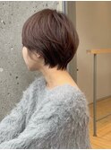 ふんわりショート小顔ヘア簡単スタイリングツヤ髪スタイリング
