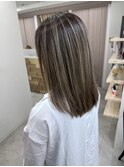 白髪ぼかしハイライト