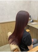 赤色ロングヘアー