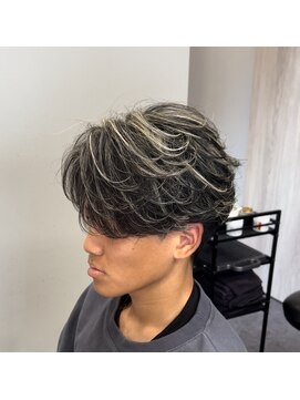 マーレ 宇部高校前店(MARE) フェザーパーマ×ハイライト