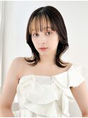 【La fith】外ハネミディ×インナーカラー