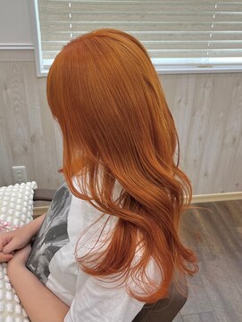 ヌク(Nuku.) carrot orange ＿ケアブリーチ＿髪質改善__艶カラー＿レイヤー