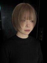 サンクマーケット 渋谷(cinq MARKET) ダブルカラーショートウルフカットショートボブレイヤー前髪あり